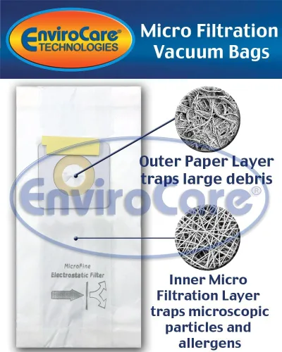 Vista 2 de EnviroCare Bolsas de vacío de microfiltración multicapa de repuesto prémium compatibles con Bissell Style 1 y Style 7/PowerForce 3522, PowerGlide