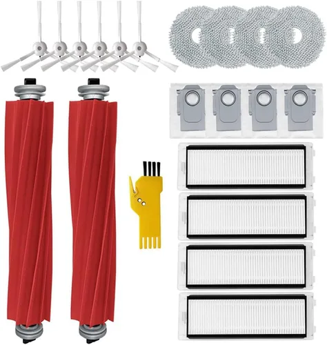 Vista 3 de Kit de accesorios para Roborock S5 S6 S50 E25 E20 E35 Xiaomi Mi Robot Xiaomi Mijia Piezas de repuesto de vacío robótico Cepillo principal y cepillo