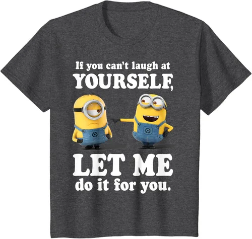 Vista 37 de Camiseta gráfica de Minions de Mi villano favorito: Ríete de ti mismo Negro