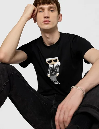 Vista 3 de Karl Lagerfeld Camiseta Kocktail Karl para hombre Negro