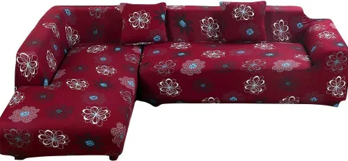 Vista 25 de ele ELEOPTION Fundas de sofá biplaza de alta elasticidad para sofá de 2 cojines, fundas de sofá biplaza para protector de muebles, juego de sofá