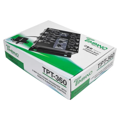 Vista 8 de Timpano 3-vías Transmisor electrónico con control remoto de subwoofer y ecualizador TPT-360