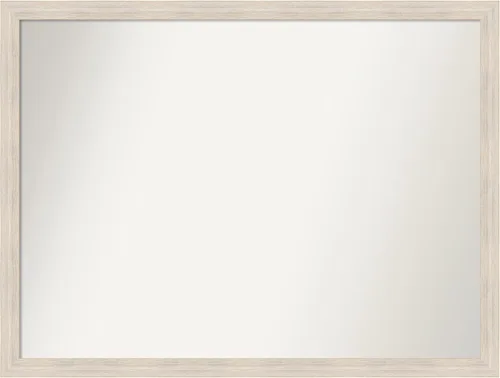 Vista 280 de Amanti Art Espejo personalizado, espejo de baño estrecho Alexandria White Wash, espejo de pared o espejo de tocador de baño sobre el fregadero