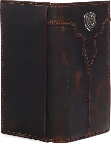 Vista 2 de ARIAT Western Wallet Mens Rodeo Center Bump Shield Marrón A3550002