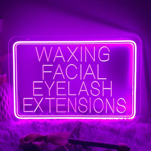 Vista 8 de Letrero de neón para sala de belleza para spa, sala de belleza, cejas de uñas, estudio de salón LED, decoración de arte de pared para tiendas