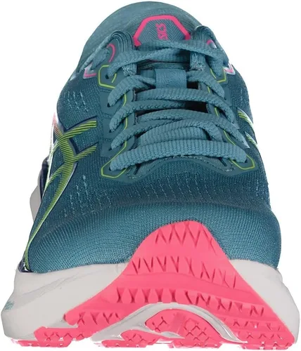 Vista 6 de ASICS Kayano 30 Women's Running Shoes Black, Gris Blue Lime Green, 7 US
