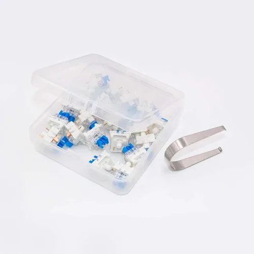 Vista 4 de outemu Blue Switch 3 Pin Keyswitch- Gateron& Cherry MX Equivalent DIY Replaceable Switches for Mechanical Gaming Keyboard (20 PCS) (Blue)