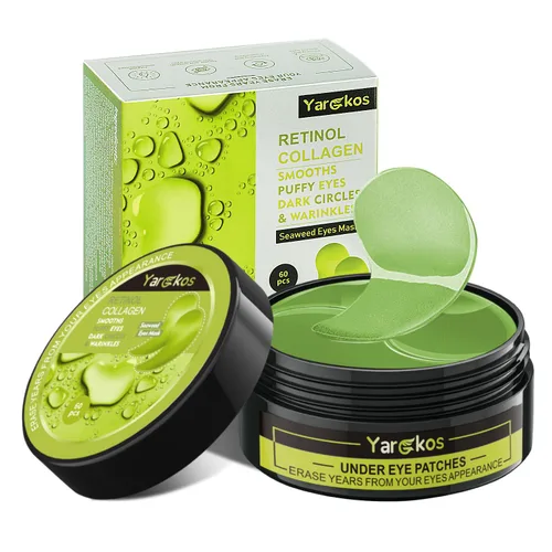 Vista 14 de 60 piezas de parches de oro de 24 K para debajo de los ojos, 30 pares de mascarillas para debajo de los ojos para ojos hinchados y tratamiento