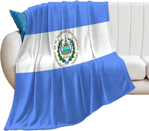 Vista 16 de Manta con la bandera de Nicaragua, manta suave y ligera, colcha duradera para decoración del hogar, manta de sofá de 30 x 40 pulgadas