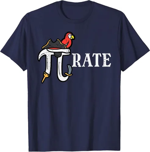 Vista 4 de Pirate Pi Funny Math Pie Halloween Disfraz Maestro Hombres Mujeres Camiseta Asphalt Grey
