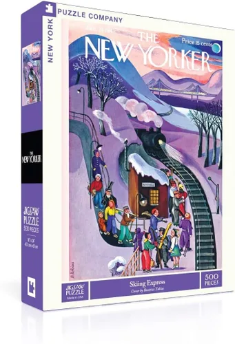 Vista 8 de Nueva York Puzzle Company – New Yorker Baby It 's cold outside – rompecabezas de 1000 piezas.