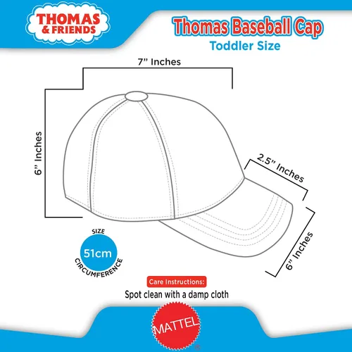 Vista 6 de Nickelodeon - Gorra de béisbol para niños pequeños Thomas The Train Curvado Brim Snap-Back Gorra de béisbol, Beísbol, 2-4T, Thomas Grey