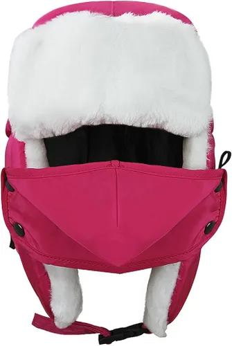 Vista 3 de Starsouce Sombrero de invierno para niños Ushanka con solapa para orejas con cubierta de forro polar térmico