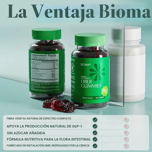 Vista 7 de BIOMA Gomitas de fibra (60 unidades, suministro de 1 mes)