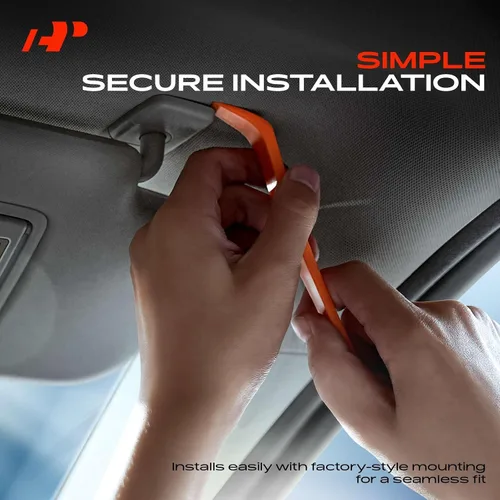 Vista 7 de A-Premium Parasol para conductor y pasajero compatible con Honda Civic 2006, 2007, 2008, 2009, 2010, 2011, sin espejo de tocador, sin luz