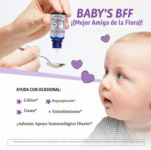 Vista 3 de Legendairy Milk - Gotas probióticas para bebés, soporte para cólicos, 0+ meses, 33 porciones