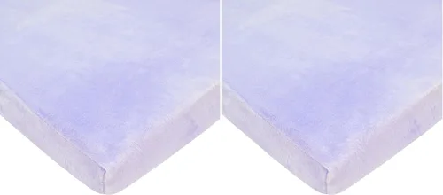 Vista 21 de TL Care Heavenly Soft - Sábana bajera ajustable de felpilla para cuna de 24 x 38 pulgadas, cálida y acogedora, color azul, para niños y niñas, se