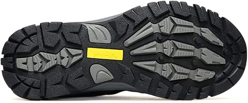 Vista 4 de HIWALK Zapatos de senderismo impermeables confort mediados tobillo montañismo zapatos transpirable ligero escalada camping trekking al aire libre
