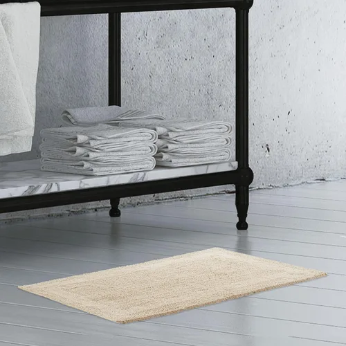 Vista 8 de French Connection Stonewash - Alfombra de baño de mezcla de algodón, 20 x 34 pulgadas, color marfil