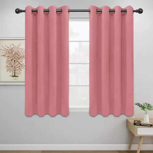 Vista 39 de Easy-Going - Cortinas opacas para dormitorio, aislamiento térmico sólido con ojales, cortinas de ventana para reducción de ruido, cortinas