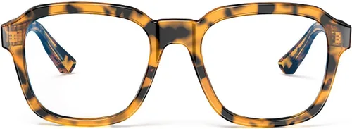 Vista 8 de VISOONE Oversized Cute Chunky Square Computer Glasses for Women Men BENNETT Blocking 99% Harmful Blue Light Anti Glare TR90 Lightweight Clear
