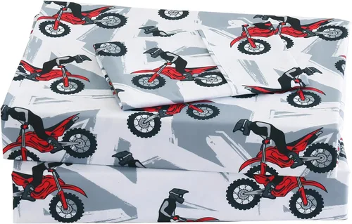Vista 23 de Viviland 3 Pieces Boys Twin Sheets Set Kids, Baseball Printed Sheets