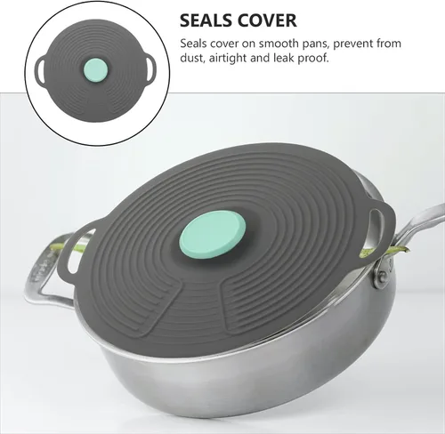 Vista 5 de DOITOOL Tapas de silicona para ollas y sartenes, tapas de silicona para tazones y fundas de alimentos, cubiertas de silicona resistentes al calor