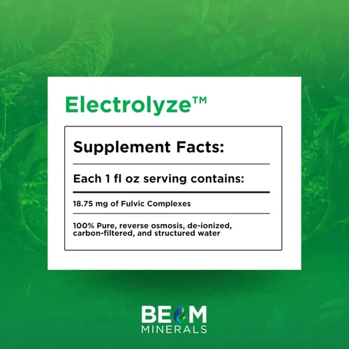 Vista 2 de BEAM Minerals Electrolyze Reabastecimiento de electrolitos líquido Todos los electrolitos, sin toda la sal 32 fl Oz