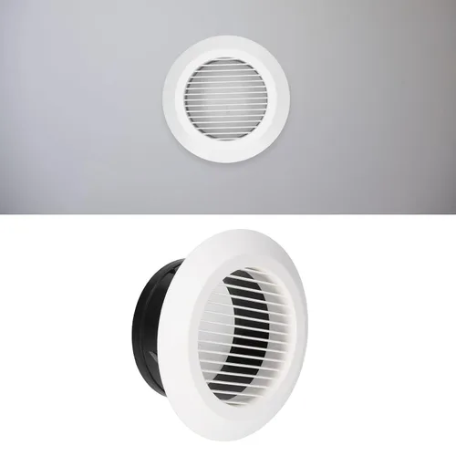 Vista 3 de Cubierta de ventilación de secadora, cubierta de ventilación de 4 pulgadas, cubierta de ventilación redonda, cubierta de rejilla de ventilación