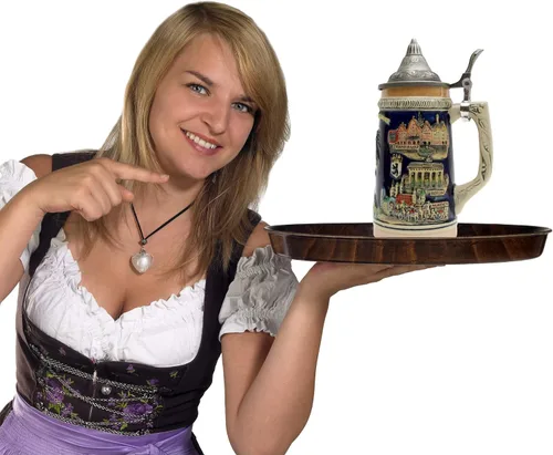 Vista 6 de Essence of Europe Gifts E.H.G OktoberfestHaus - Jarras de Cerveza y Jarra Stein de 0.6 litros para hombre, diseño de Alemania, famosos monumentos