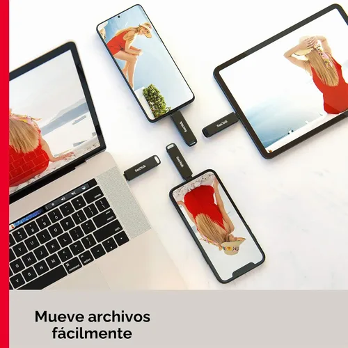 Vista 6 de SanDisk Unidad flash iXpand Luxe de 64 GB con conectores Lightning y USB-C. Funciona con iPhone 14 y más antiguos - SDIX70N-064G-GN6NN