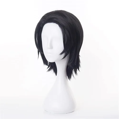 Vista 3 de Peluca rizada de anime Jujutsu Kaisen de lucha de hechicería Yuta Okkotsu Cosplay peluca rizada para hombres y niños, accesorio de Halloween