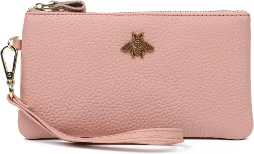 Vista 13 de imeetu Bolso de mano con asa para muñeca de cuero para mujeres, monedero para celular con correa para la muñeca A-manzana verde