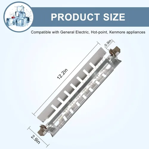 Vista 5 de AMI PARTS WR51X10055 Kit de calentador de descongelación para refrigerador, sensor de temperatura WR55X10025, termostato de límite alto WR50X10068