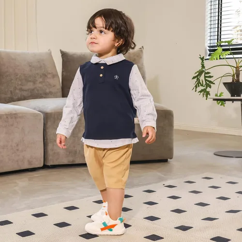 Vista 2 de Zapatos de bebé para niños y niñas, primeros caminantes, animales lindos, tenis para niños pequeños, suela de goma