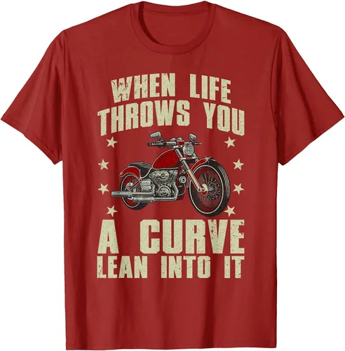 Vista 11 de Funny Motorcycle Racer Design for Men Women Motorcycle Lover T-Shirt Asphalt Grey