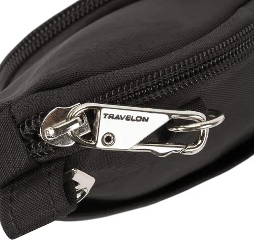 Vista 6 de Travelon Bolso cruzado compacto antirrobo Essentials, Negro -, Bolso bandolera