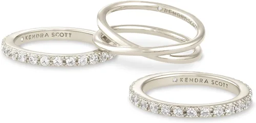 Vista 2 de Kendra Scott Livy - Juego de 3 anillos