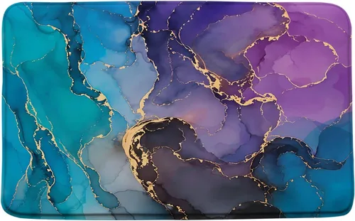 Vista 19 de GCTNBJL Atomic Starburst - Tapete de baño para gatos de mediados de siglo, moderno, abstracto, geométrico, diamante estrella, icónico de los años 50