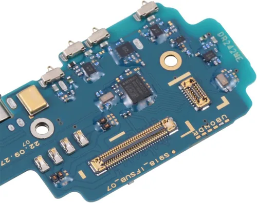 Vista 2 de Reemplazo del puerto de la placa de carga USB para Galaxy S23 Ultra Conector de placa de muelle tipo C con herramientas de reparación para S23 Ultra