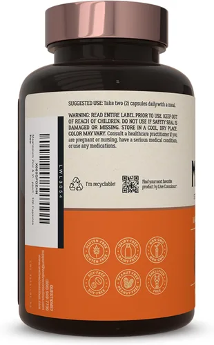 Vista 8 de Live Conscious Magwell Magnesio, Zinc y Vitamina D3 - Glicinato de magnesio, malato y citrato - Suplemento triple para mujeres y hombres