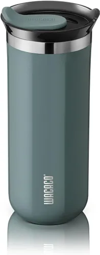 Vista 20 de Taza de viaje Octaroma Classico de WACACO, vaso de viaje de acero inoxidable de doble pared con tapa para beber, 6 fl oz (180ml), ámbar amarillo