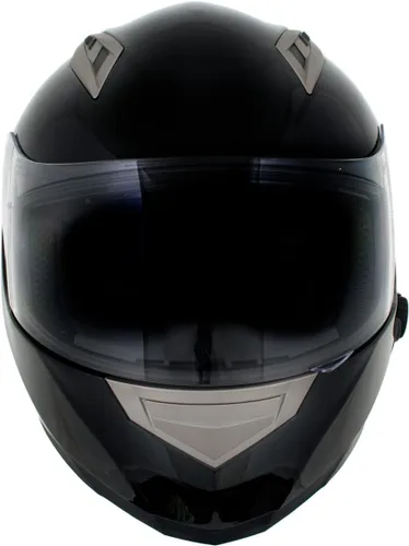 Vista 8 de Milwaukee Helmets H510 Casco de motocicleta de cara completa 'Chit-Chat' negro brillante con intercomunicador, altavoz y micrófono integrados