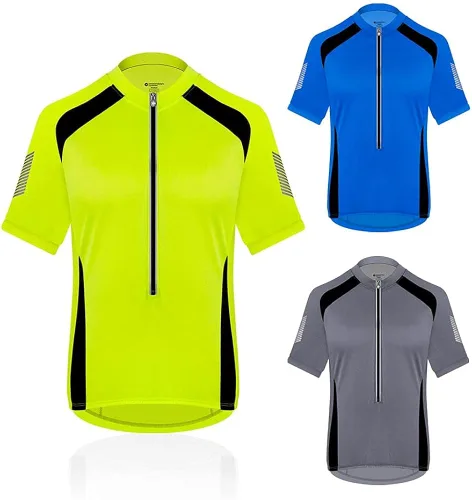 Vista 9 de Aero Tech Men's USA Elite Coolmax 3M Reflective USA Cycling Jersey