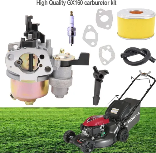 Vista 4 de Carburador GX160 para Honda GX120 GX140 GX160 GX168 GX200 5HP 5.5HP 6.5HP Carburadores de motor pequeño, carburador GX 160 con kit de afinación