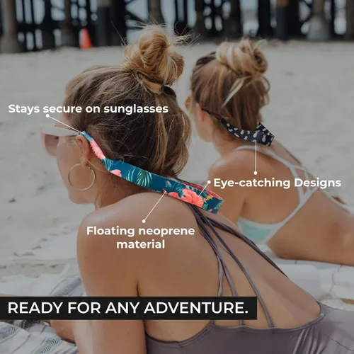 Vista 3 de Ukes Sunglass Strap - Glasses Strap with Floating Neoprene Material - Secure Your Glasses and Eyewear