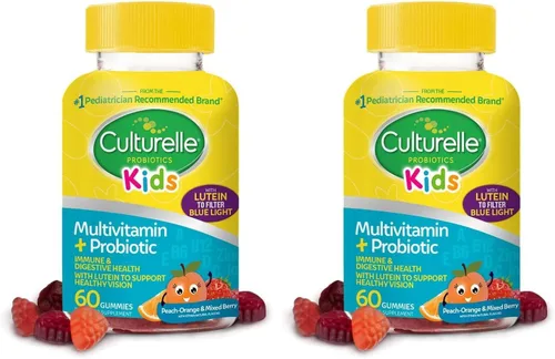 Vista 10 de Culturelle Gomitas multivitamínicas + probióticas para niños, digestivas + apoyo inmunológico*, con luteína para apoyar una visión saludable*, sabor