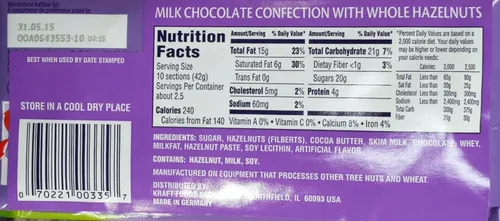 Vista 2 de Milka 3.53 oz diferentes sabores 3-packs (Haselnusse)