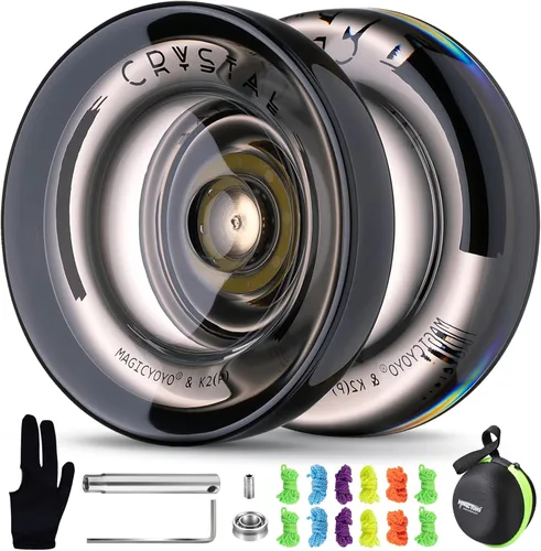 Vista 23 de MAGICYOYO K2 Responsive Yoyos para niños de 8 a 12 años, paquete de yoyo profesional de doble función con función de giro de dedo, yoyo profesional