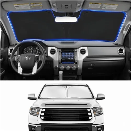 Vista 45 de Parasol para parabrisas para BMW X1 E84 2016-2024 2025, accesorios – Cubierta de parasol para parabrisas de ventana delantera, ajuste personalizado